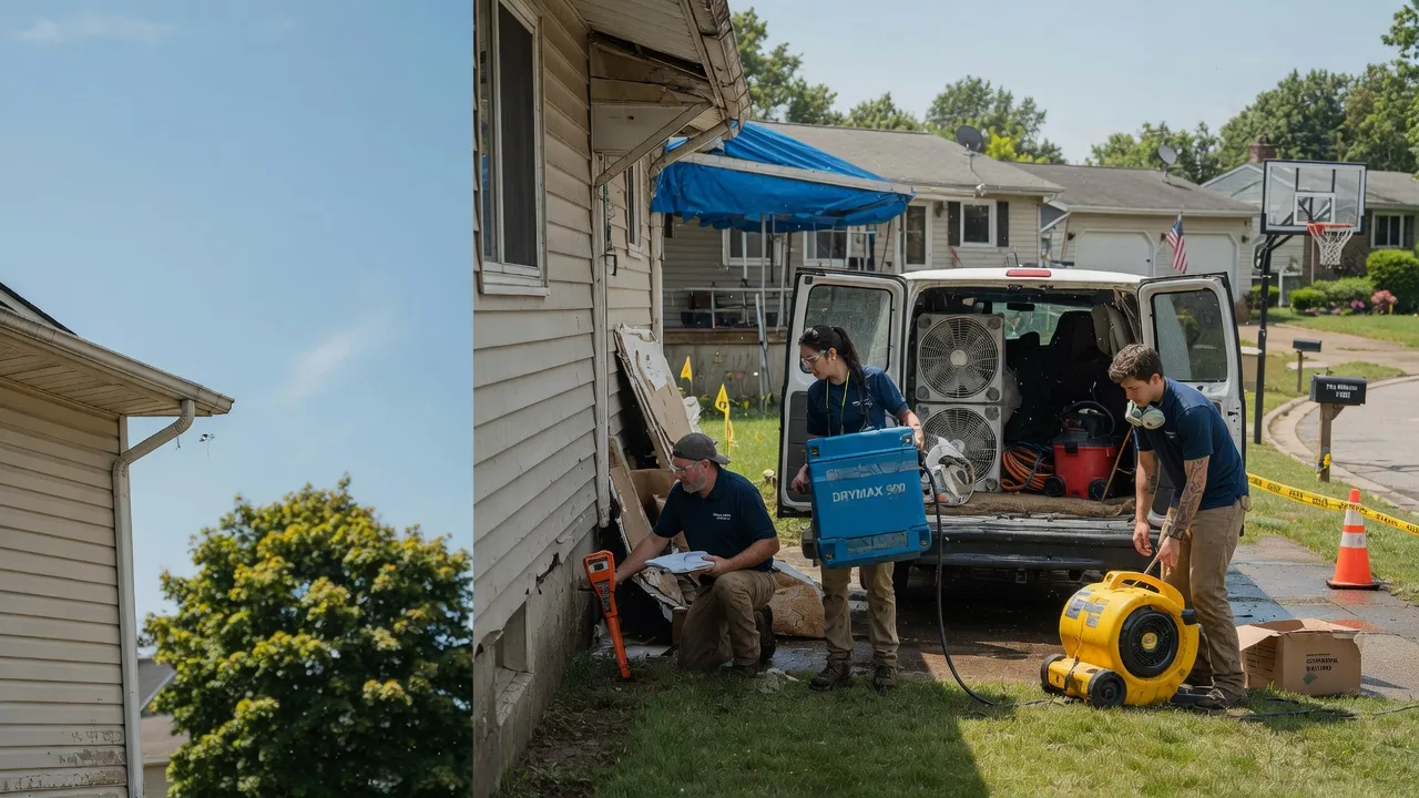 Ceiling Leak Cleanup in Morrison, IA near me